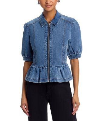 Delancy Jean Jacket in Denim by SIX FIFTY