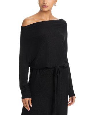 The Anywhere Metallic Threaded Top by SIX FIFTY