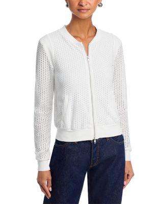 The Cutout Zip Up Sweater by SIX FIFTY