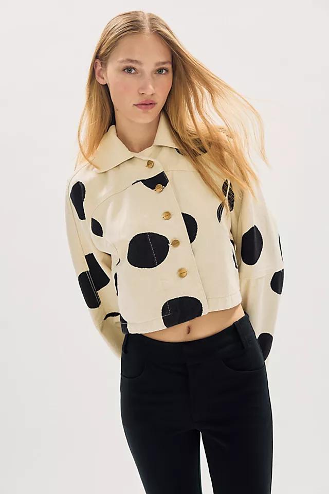 Sixxta Surprise Polka Dot Jacket by SIXXTA | FREE PEOPLE