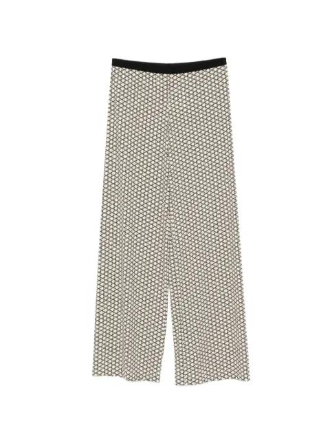 Dufay Sense geometric-print wide-leg trousers by SIYU