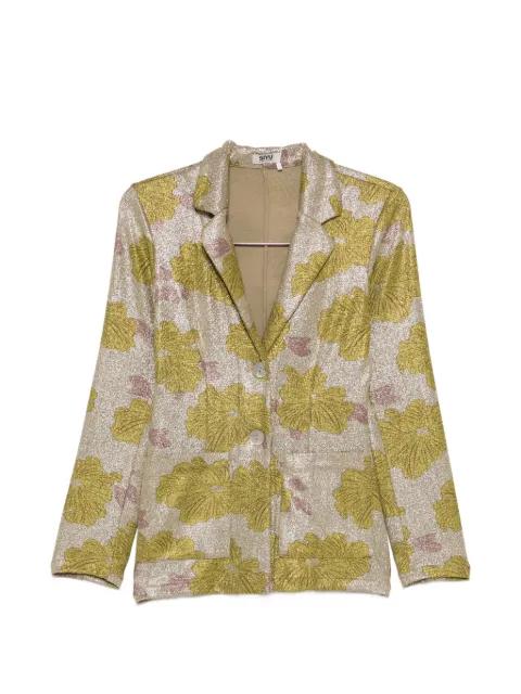 Rosella floral-print blazer by SIYU