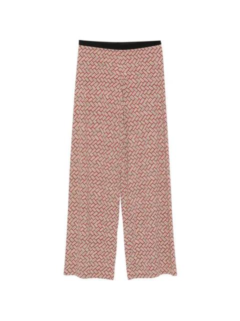 Tallis geometric-print trousers by SIYU