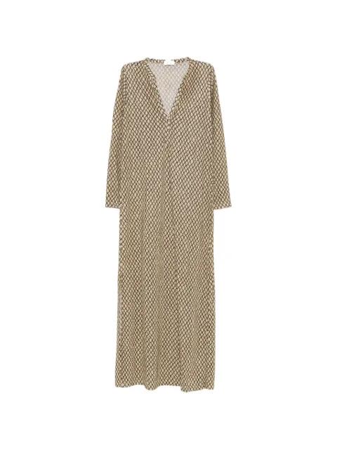 V-neck maxi dress by SIYU