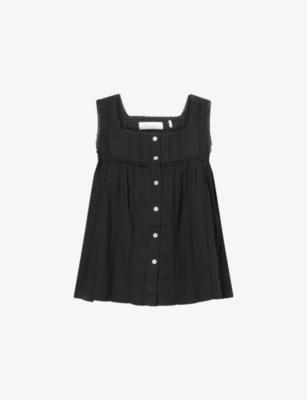 Clea Square-Neck Cotton Top by SKALL STUDIO