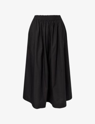 Dagny Cotton Midi Skirt by SKALL STUDIO