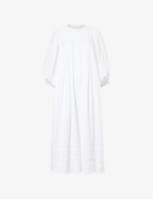 Florentine Embroidered Cotton Midi Dress by SKALL STUDIO
