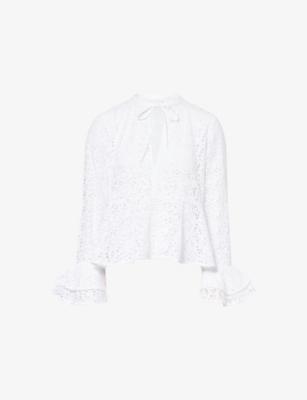 Frigga Flounce Cotton Shirt by SKALL STUDIO