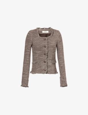 Rosa Cinched Cotton And Wool Jacket by SKALL STUDIO