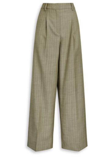 Thom pinstripe wool trousers by SKALL STUDIO