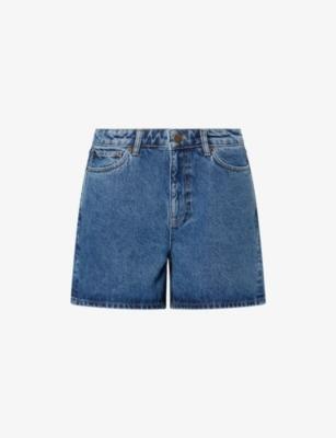 Willie High-Waist Cotton Denim Shorts by SKALL STUDIO