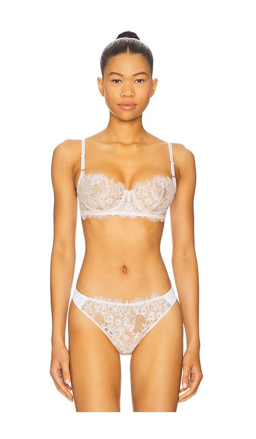 Skarlett Blue Entice Balconette Bra in White by SKARLETT BLUE