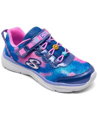 Little Girls' Power Jams - Skech Friends Fastening Strap Casual Sneakers from Finish Line by SKECHERS