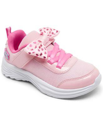 Toddler Girls Dreamy Dancer - Xtra Bow Fastening Strap Casual Sneakers from Finish Line by SKECHERS