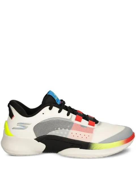 paneled lace-up sneakers by SKECHERS