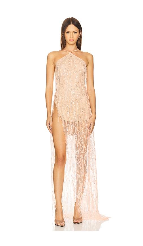 Sketch-Y Aurora Gown in Peach by SKETCH-Y