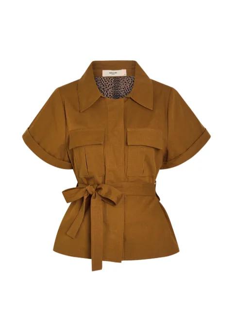Eloise belted cotton jacket by SKIIM