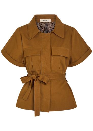 Eloise belted cotton jacket by SKIIM
