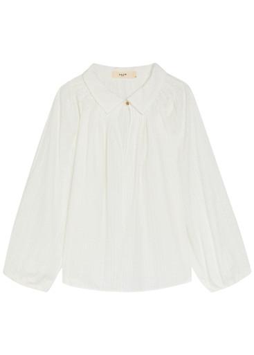 Embroidered gathered cotton shirt by SKIIM