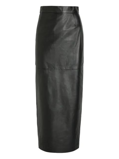 panelled midi skirt by SKIIM