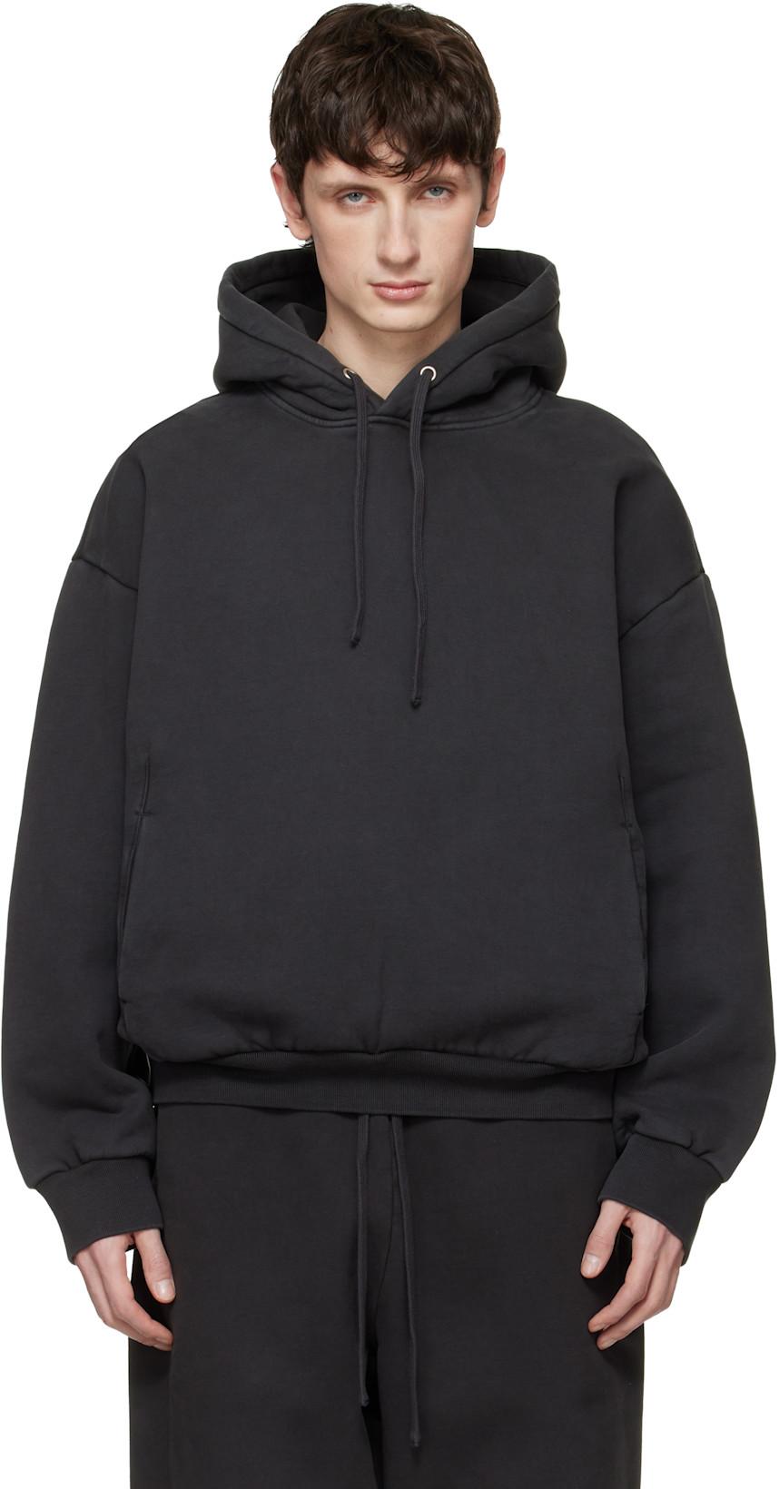 Black Heavyweight Fleece Hoodie by SKIMS