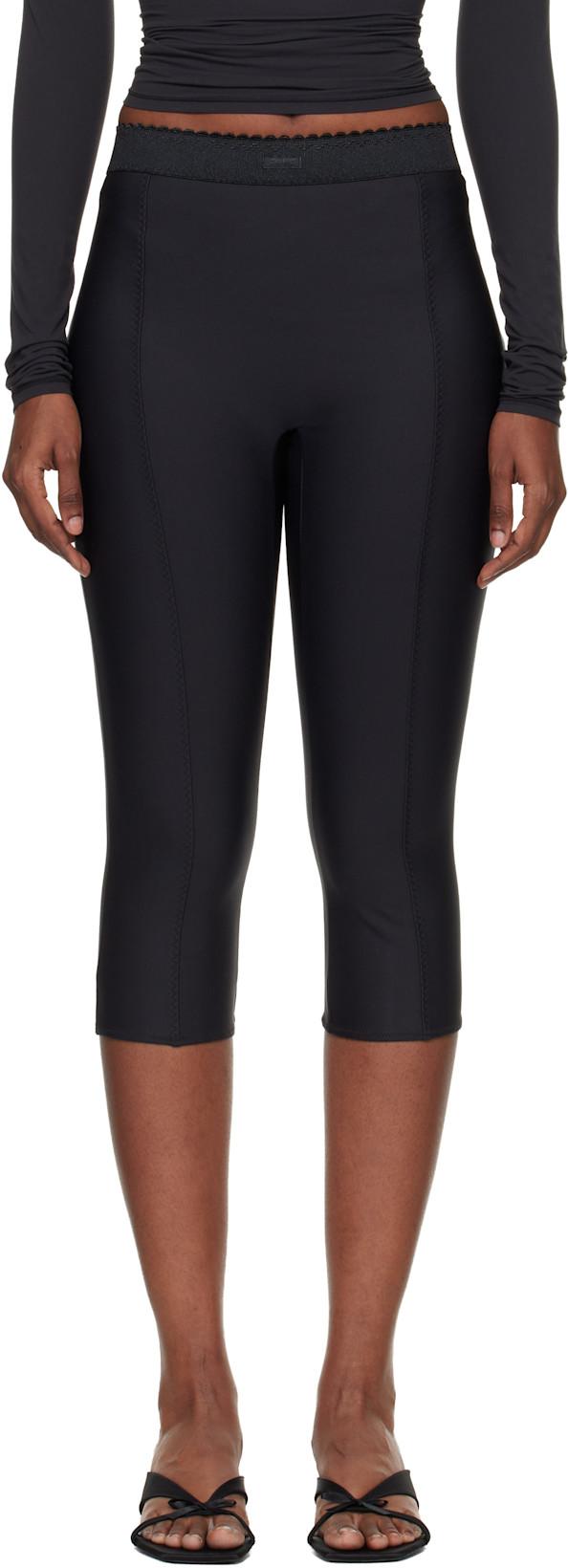 Black SKIMS Body High-Waisted Capri Leggings by SKIMS