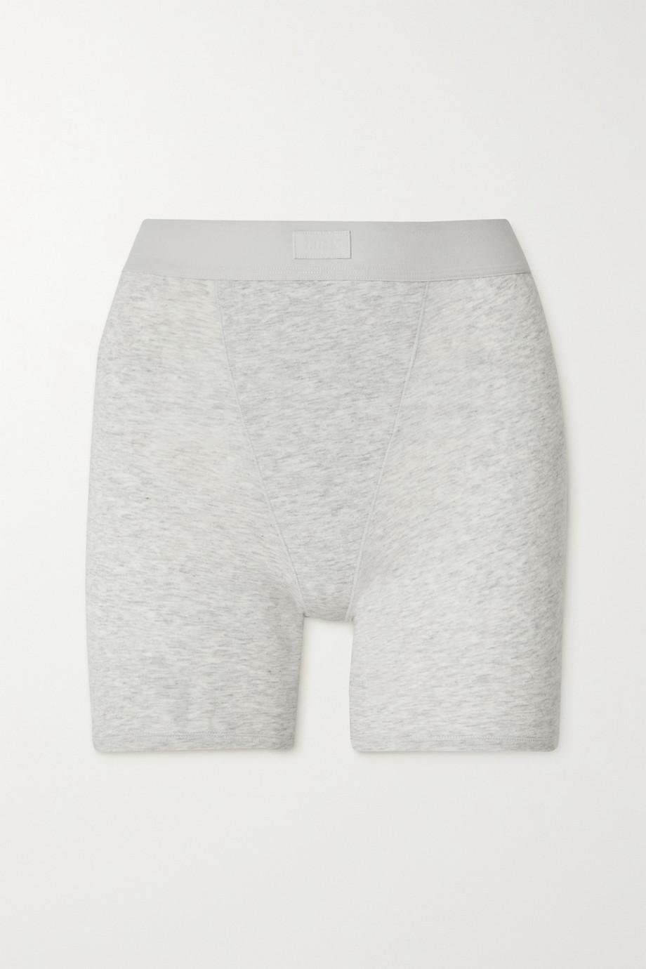 Boyfriend stretch-modal and cotton-blend jersey boxer shorts - Onyx by SKIMS
