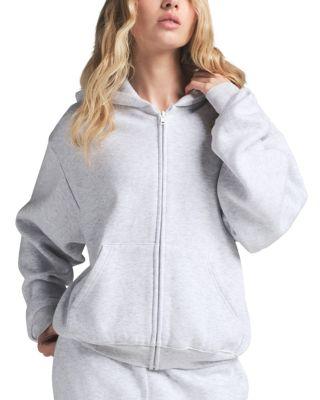 Cotton Fleece Full Zip Hoodie by SKIMS