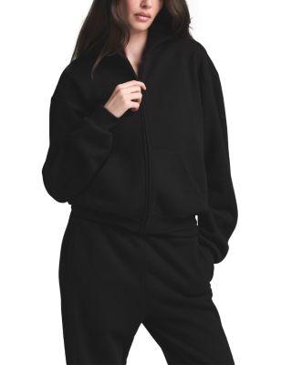 Cotton Fleece Full Zip Hoodie by SKIMS
