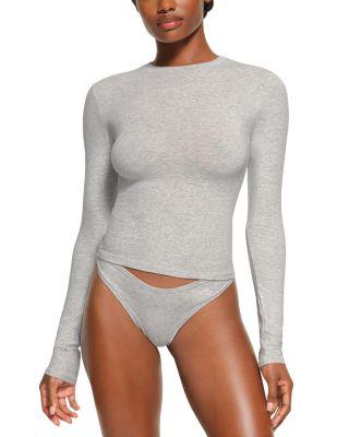 Cotton Jersey Long Sleeve Tee by SKIMS