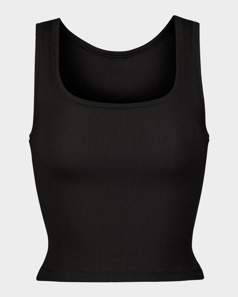 Cotton Rib Cropped Tank by SKIMS