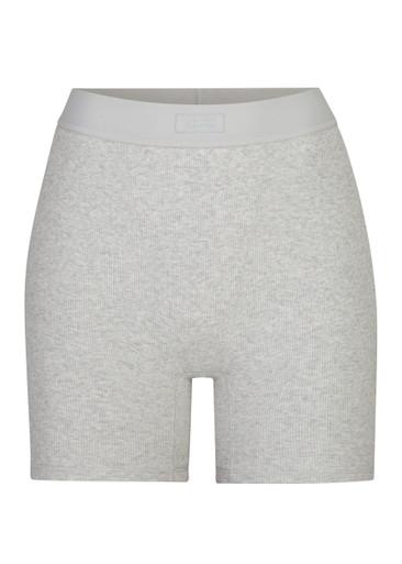 Cotton-rib boxer shorts by SKIMS