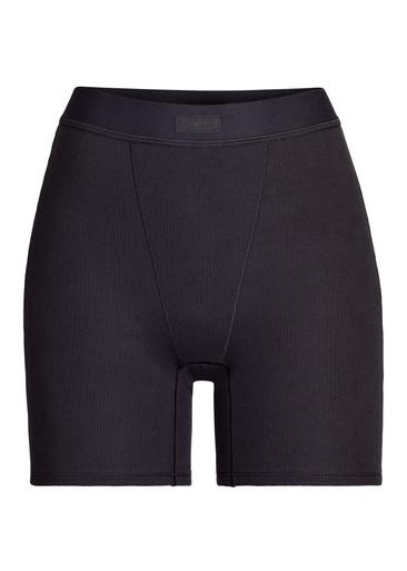 Cotton-rib boxer shorts by SKIMS