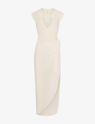 Cover-Ups Cotton-Jersey Tie Dress by SKIMS