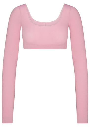 Cropped ribbed wool-blend top by SKIMS