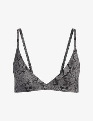 Fits Everybody Snake-Print Triangle Bralette by SKIMS