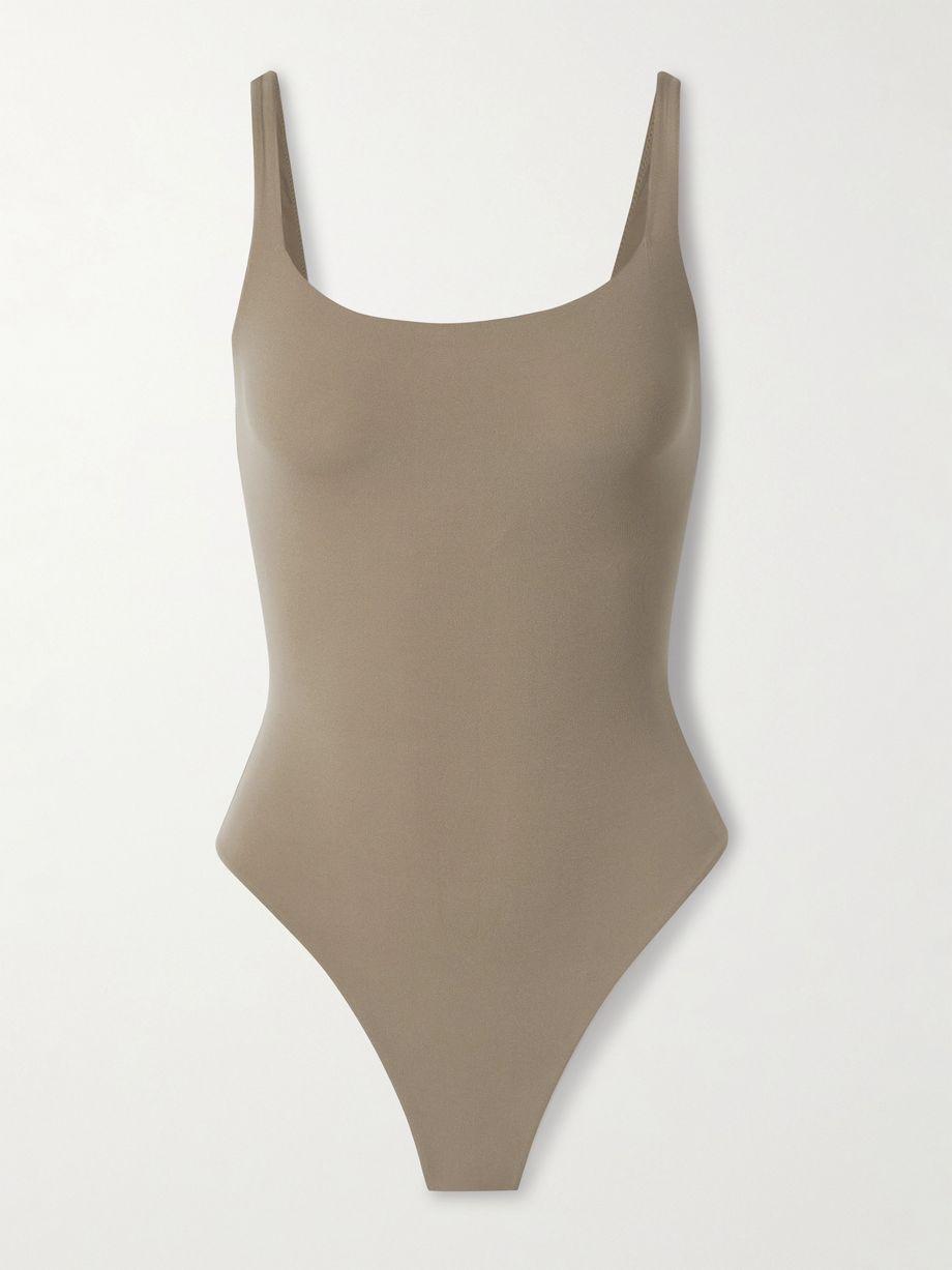 Fits Everybody Square Neck Bodysuit - Truffle by SKIMS Fits Everybody Square Neck Bodysuit - Truffle by SKIMS