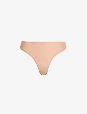 Fits Everybody mid-rise stretch-woven thong by SKIMS