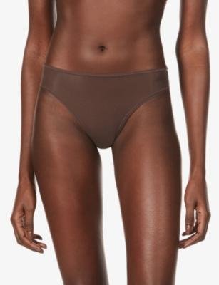 Fits Everybody mid-rise stretch-woven thong by SKIMS