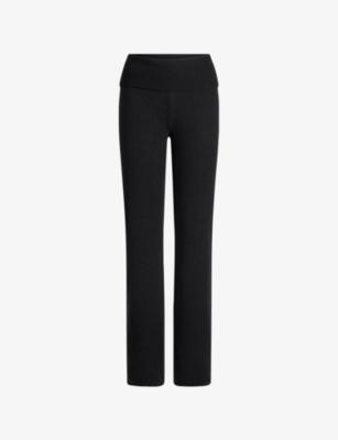 Foldover-Waistband Straight-Leg Wool-Blend Trousers by SKIMS