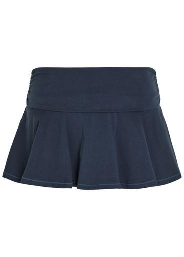 Foldover stretch-cotton mini skort by SKIMS