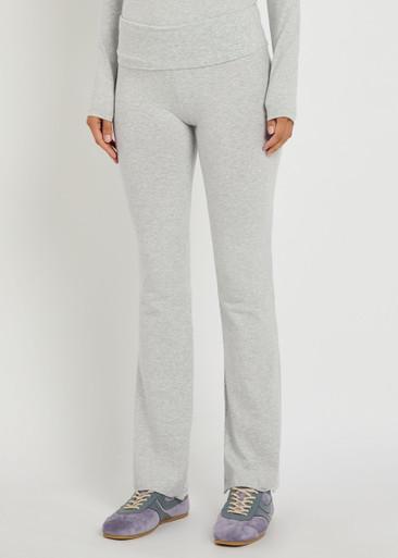 Foldover stretch-cotton pants by SKIMS