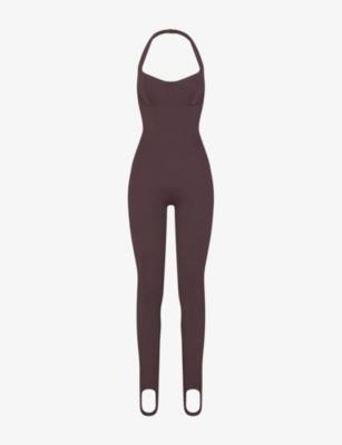 Halter Stirrup Stretch-Jersey Catsuit by SKIMS