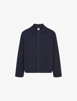 Heavy Fleece Collared Zip-Up Cotton Jacket by SKIMS