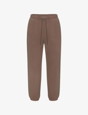 Heavy Fleece Straight-Leg Cotton-Jersey Jogging Bottoms by SKIMS
