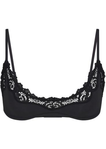 Lace-trim stretch-jersey scoop bralette by SKIMS