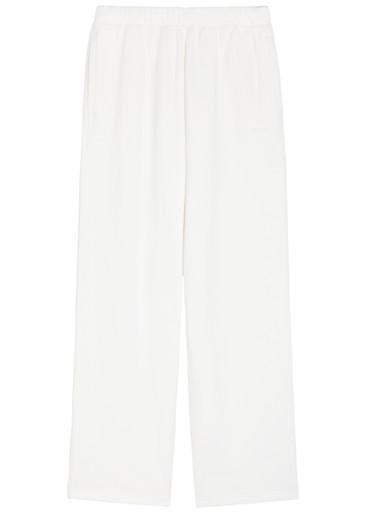 Logo straight-leg cotton-blend sweatpants by SKIMS