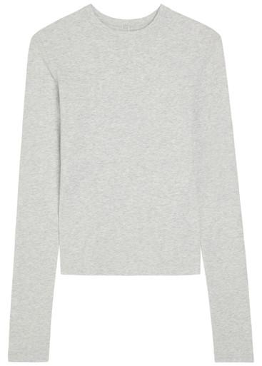 Long sleeve cotton-jersey T-shirt by SKIMS