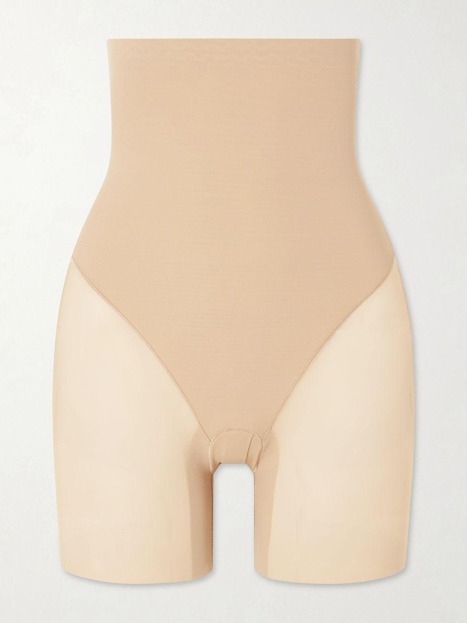 Mesh-trimmed jersey thigh by SKIMS