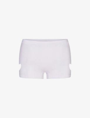 Micro Heart Worn-In Cotton-Jersey Shorts by SKIMS